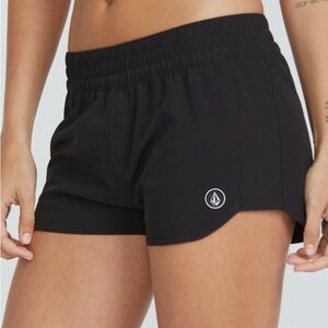 Volcom Black Athletic Shorts Lightweight Performance